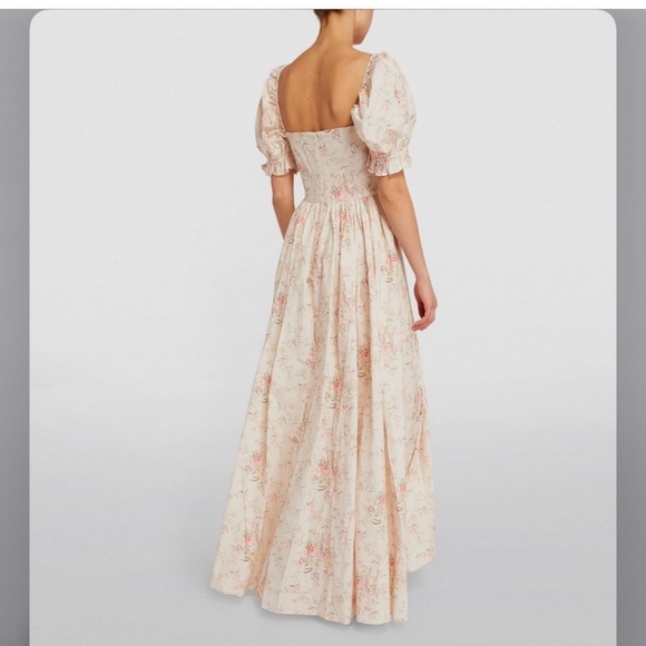 Selkie the renaissance gown in pink floral size XS - Picture 2 of 6